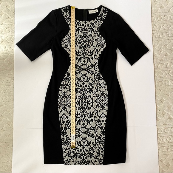 Bisou Bisou Silhouette Dress Size 16 Stretch EUC - Picture 4 of 6